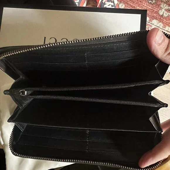 Double G Gucci zipped wallet - Picture 3 of 4